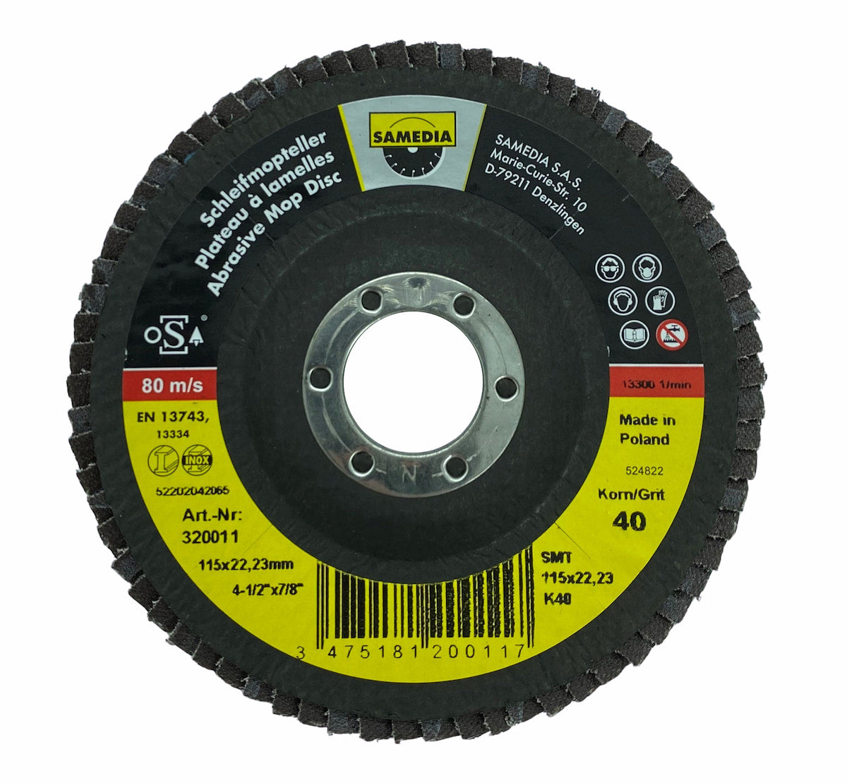 MASTER SMT Special abrasive flap disc