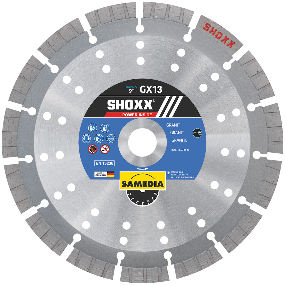 SHOXX® GX13 SILENCIO Granite Diamond Blade